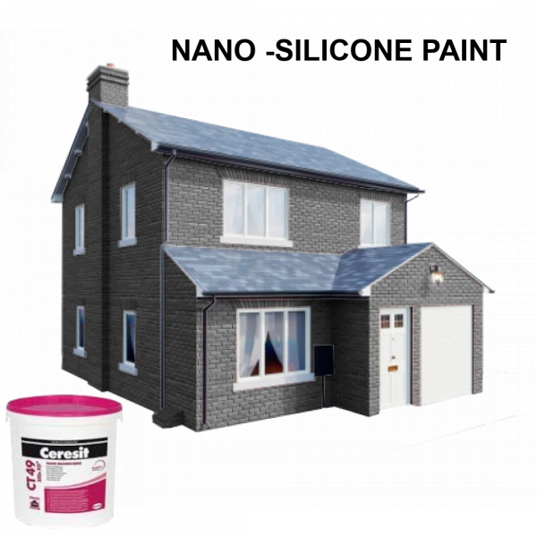 Ceresit CT49 Nano-Silicone Premium Paint - Façade Renovation - 15 litre bucket - 50m2 