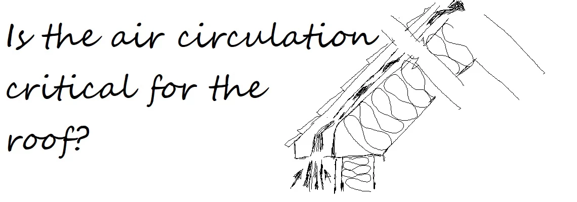 IS AIR CIRCULATION CRITICAL FOR THE ROOF SPACE?