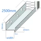 130mm (133mm) Aluminium Base Rail - Base Track External Wall Systems - 2.5m length