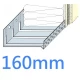 160mm (163mm) Aluminium Starter Track for Curved Walls - Flexi Track - 2.5m length