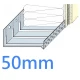 50mm (53mm) Aluminium Starter Track for Curved Walls - Flexi Track - 2.5m length