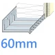 60mm (63mm) Aluminium Starter Track for Curved Walls - Flexi Track - 2.5m length