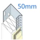 50mm (53mm) Aluminium Stop Track - EWI External Wall Systems - 2.5m length