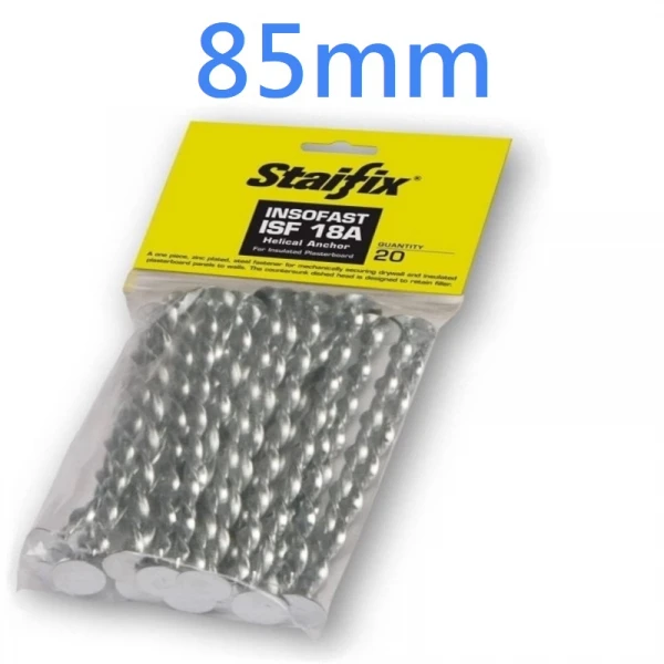 85mm Insofast Anchors ISF18A-PK Insulated Plasterboard Fixings (pack of 20)