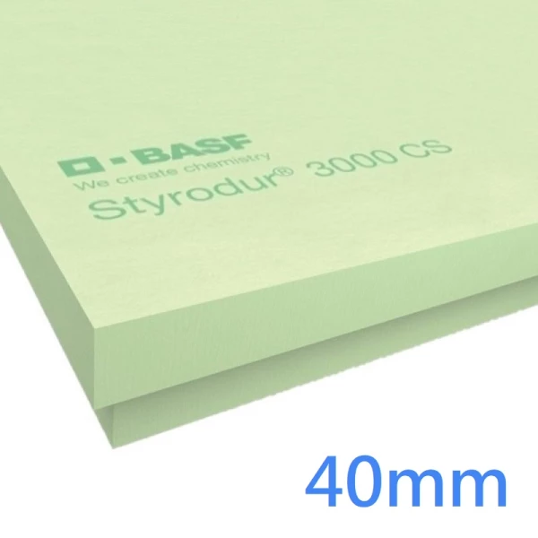 40mm BASF Styrodur® 3000CS XPS Insulation Board (7.8m²/pack)