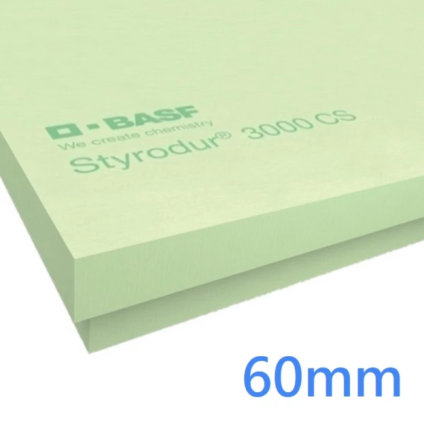 60mm XPS Insulation Sheet Styrodur® 3000CS BASF (5.46m²/pack)