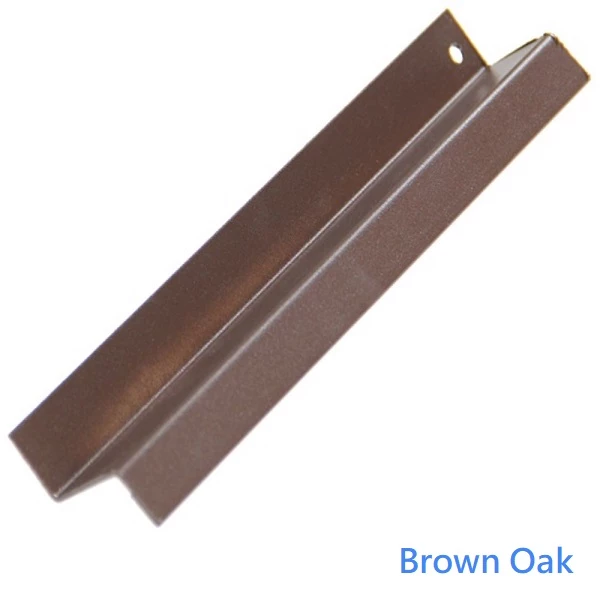 Steel Drip Trim for Bison Composite Cladding (Brown Oak colour)