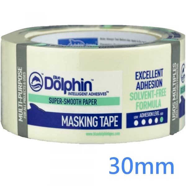 30mm Masking Tape Blue Dolphin (50m roll)