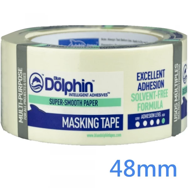 Masking Paper Tape 48mm Blue Dolphin (50m roll)