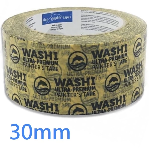 30mm Blue Dolphin Washi Painters Tape (50m roll)