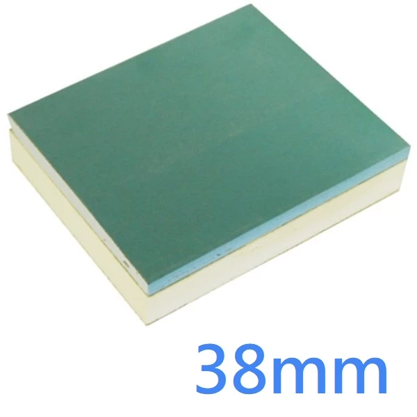 38mm British Gypsum Gyproc Thermaline PIR MR Insulated Plasterboard Moisture Resistant