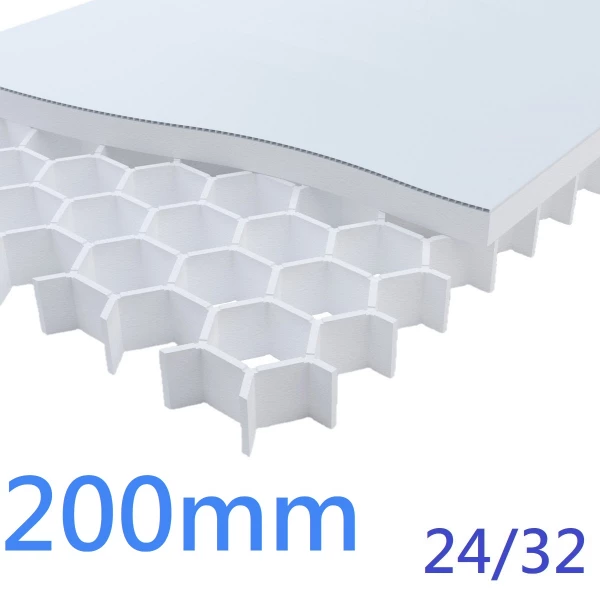 200mm Cellcore HX Plus Under Concrete Floor Slab Insulation ǀ Grade 24/32 max concrete depth 900mm