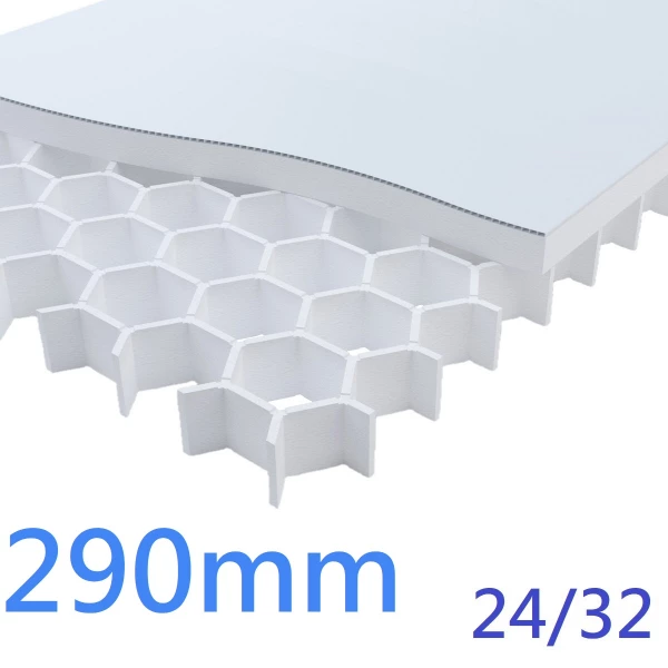 290mm Cellcore HX Plus EPS Insulation Under Concrete Floor Slabs ǀ Grade 24/32 max concrete depth 900mm