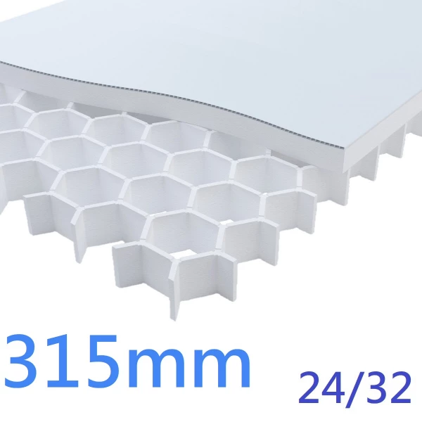 315mm Cellcore HX Plus EPS Insulation Under Concrete Floor Slabs ǀ Grade 24/32 max concrete depth 900mm