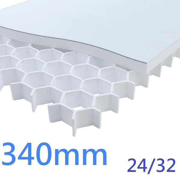 340mm Cellcore HX Plus EPS Insulation Under Concrete Floor Slabs ǀ Grade 24/32 max concrete depth 900mm