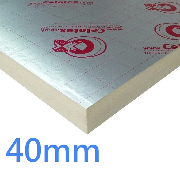 Celotex Ecotherm Recticel insulation boards 40mm x5 sheets FREE DELIVERY 