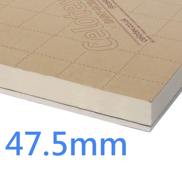 47.5mm Celotex PL4000 PIR Insulated Plasterboard Laminate (35mm PIR board bonded to 12.5mm Plasterboard) PL4035