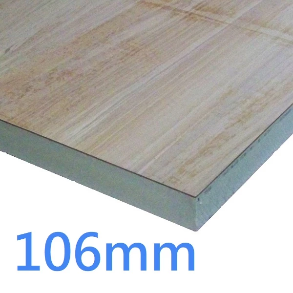 106mm Celotex Insulation TD4000 PIR Insulated Plywood - Flat Roof Decking Board (TD4106)