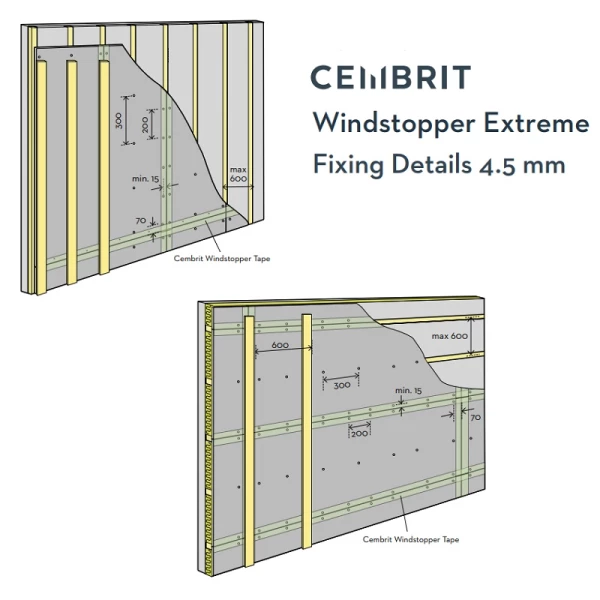 Cembrit Windstopper Extreme 4.5x1200x2400mm (2.88m²)