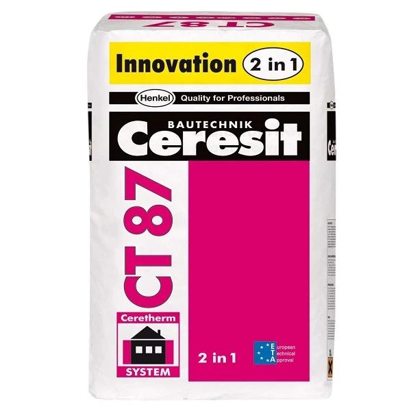 Ceresit CT87 White Flexible Adhesive Mortar Filler '2 in 1' - 25kg