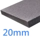 20mm Grey EPS Expanded Polystyrene - EWI External Wall Insulation - Graphite EPS Board