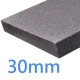 30mm Grey EPS Expanded Polystyrene - EWI External Wall Insulation - Graphite EPS Board