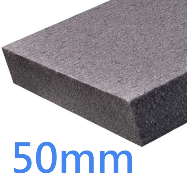 EPS Grey Polystyrene Sheets 50mm pack of 12 use for External Wall Insulation 