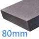 80mm Grey EPS Expanded Polystyrene - EWI External Wall Insulation - Graphite EPS Board