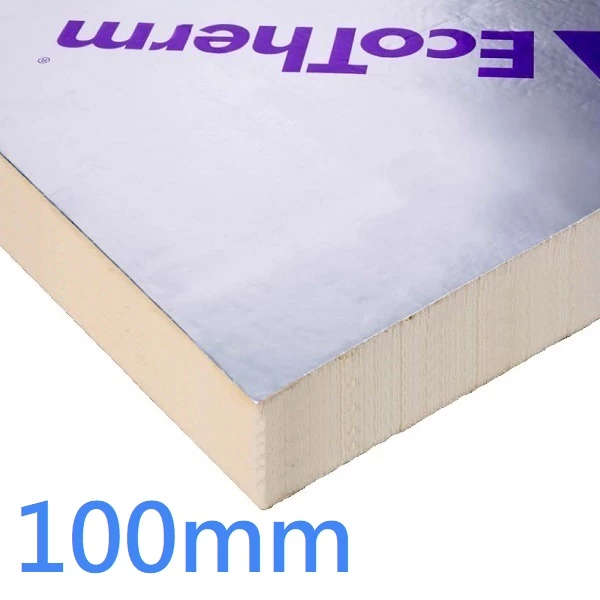 100mm Ecotherm Eco-Versal PIR Rigid Insulation Board for Roofs Floors Walls