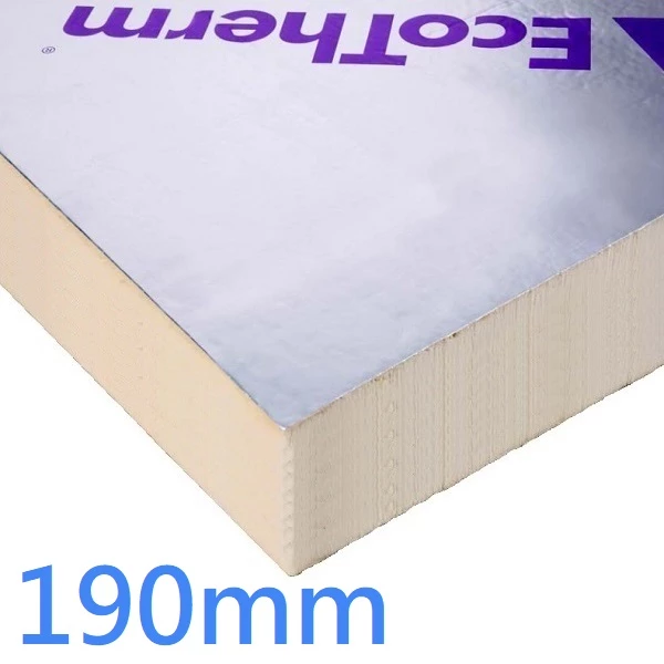 190mm Ecotherm Eco-Versal PIR Rigid Insulation Board for Roofs Floors Walls