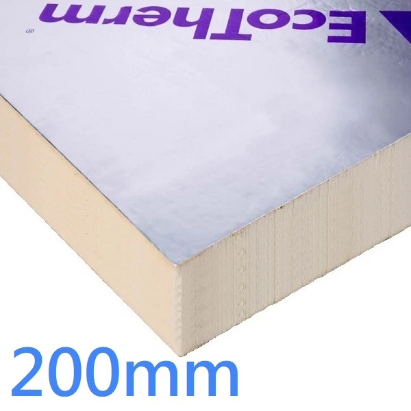 200mm Ecotherm Eco-Versal PIR Rigid Insulation Board for Roofs Floors Walls