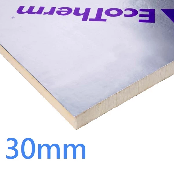 30mm Ecotherm Eco-Versal PIR Rigid Insulation Board for Roofs Floors Walls