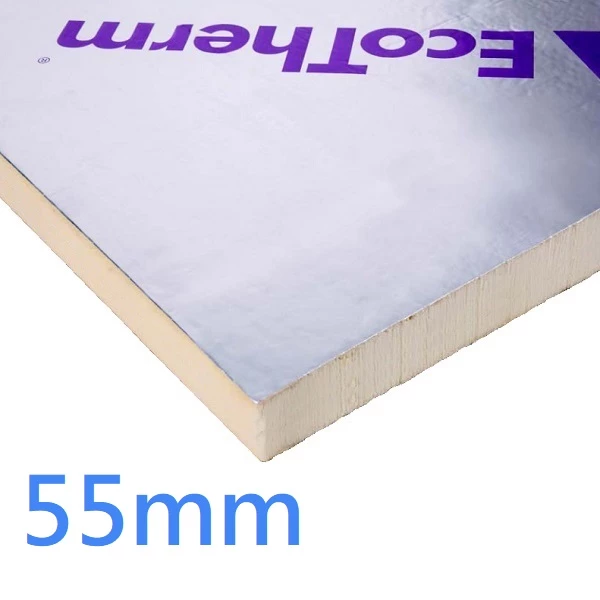 55mm Ecotherm Eco-Versal PIR Rigid Insulation Board for Roofs Floors Walls