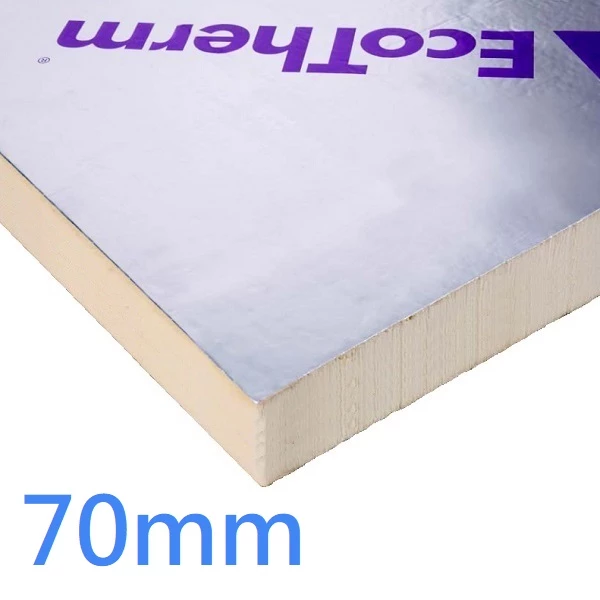 70mm Ecotherm Eco-Versal PIR Rigid Insulation Board for Roofs Floors Walls