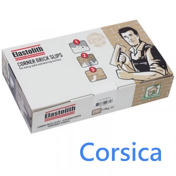 Corner Brick Slips Corsica (24 thin brick slip corners per box)