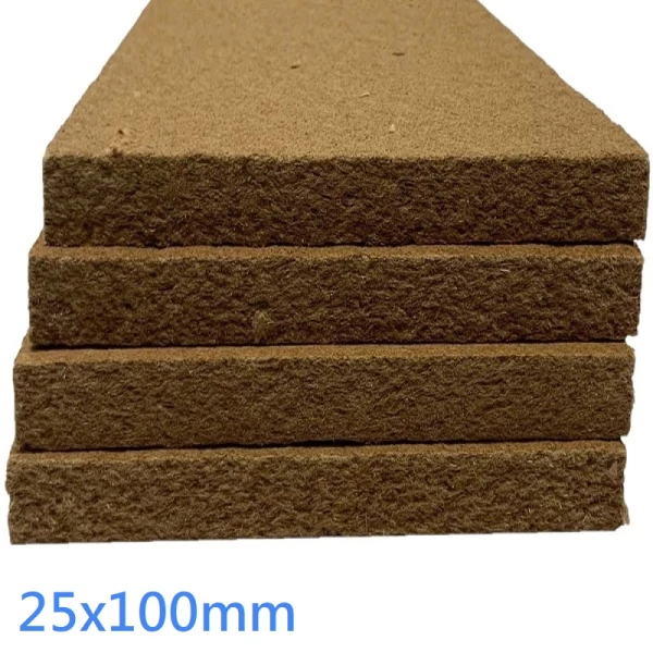 25x100x2440mm Wood Fibre Joint Strip Fillerboard (pack of 10)