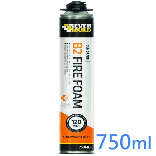 Everbuild Fire Rated Expanding Foam B2 (750ml)