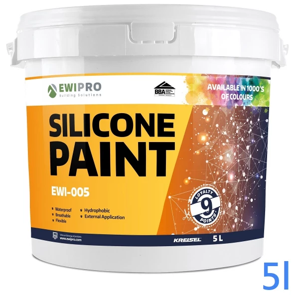 EWI-005 Silicone Paint 5l EWI Pro Masonry Silicone Paint