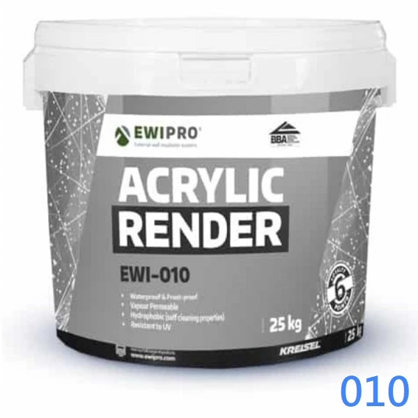 EWI-010 Acrylic Render EWI Pro 1.5mm grain Thin Coat 25kg