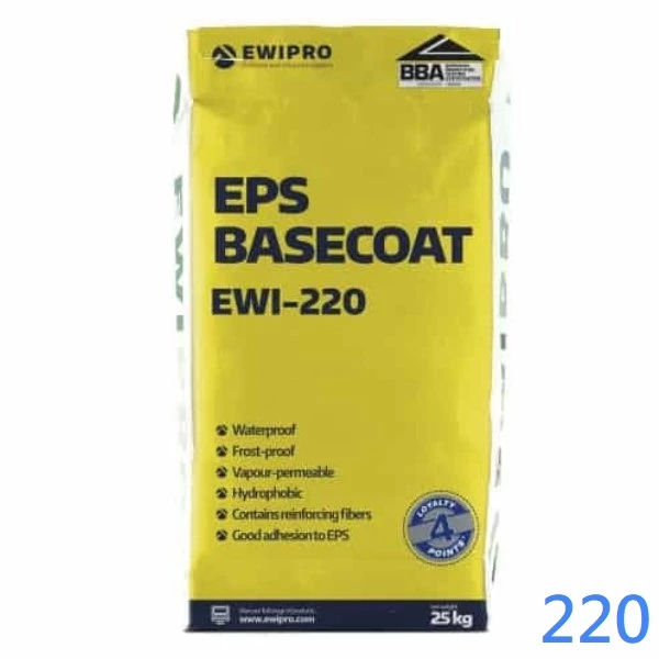 EWI-220 EPS Adhesive and Basecoat Render 25kg EWI Pro