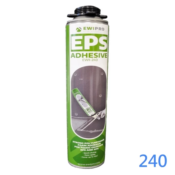 Express Foam Adhesive PU EWI-240 for Internal and External Wall Insulation Boards - 750ml