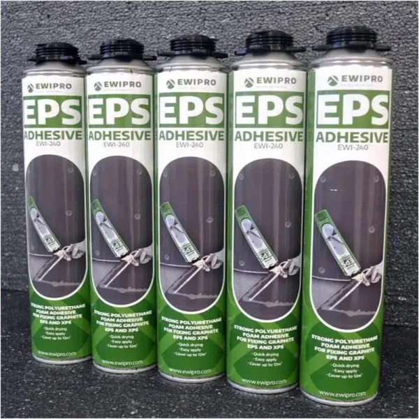 Express Foam Adhesive PU EWI-240 for Internal and External Wall Insulation Boards - 750ml
