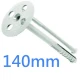 140mm Insulation Panel Fixings - Plastic Pin Hammer Fixing - pack of 200