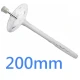 200mm Insulation Panel Fixings - Metal Pin Hammer Fixing (pack of 200)