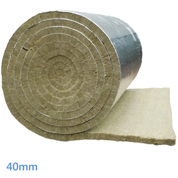 40mm Duct Wrap Foil Backed 45kg Roll Class A1 (12m2)
