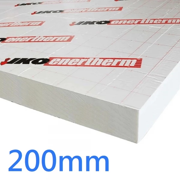 200mm IKO Enertherm ALU PIR Rigid Insulation Board 2400mm x 1200mm