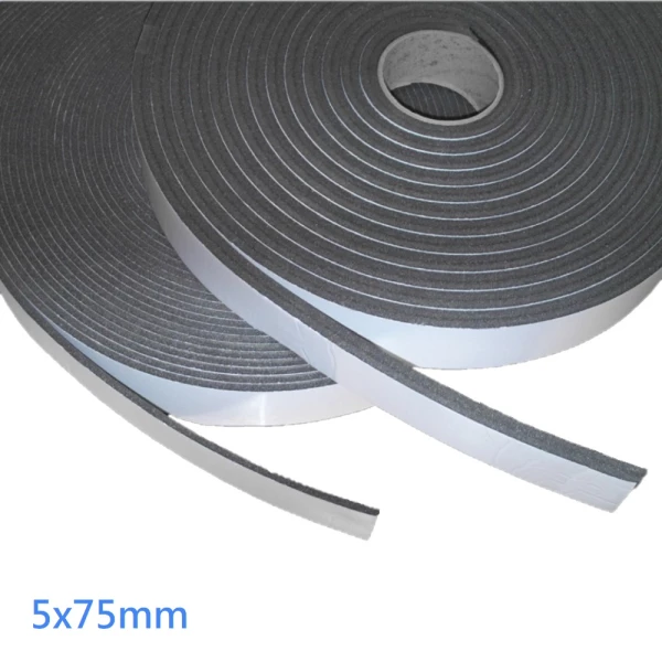 5mm x 75mm Isocheck Acoustic Isolation Strip Self Adhesive