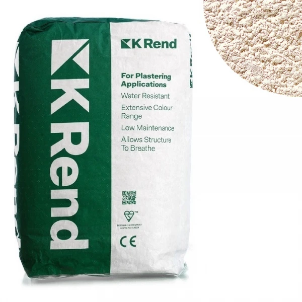 K-Rend K1 Silicone - Monocouche Scratch Render - Colour Buttermilk