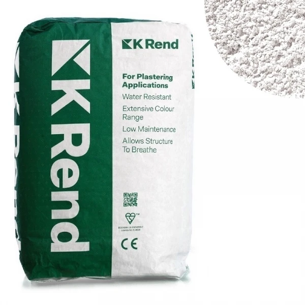 K-Rend K1 Silicone - Monocouche Scratch Render - Colour White