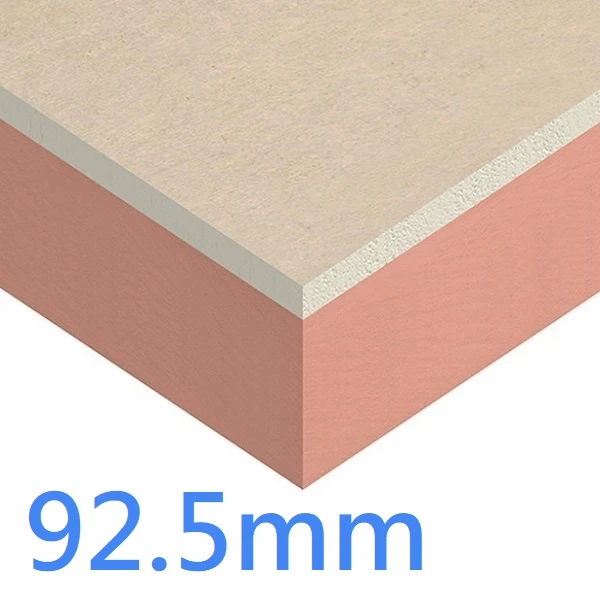 92.5mm Kingspan Kooltherm K118 Insulated Plasterboard - Dot and Dab & Mechanically Fixed Dry-Lining (pack of 8)